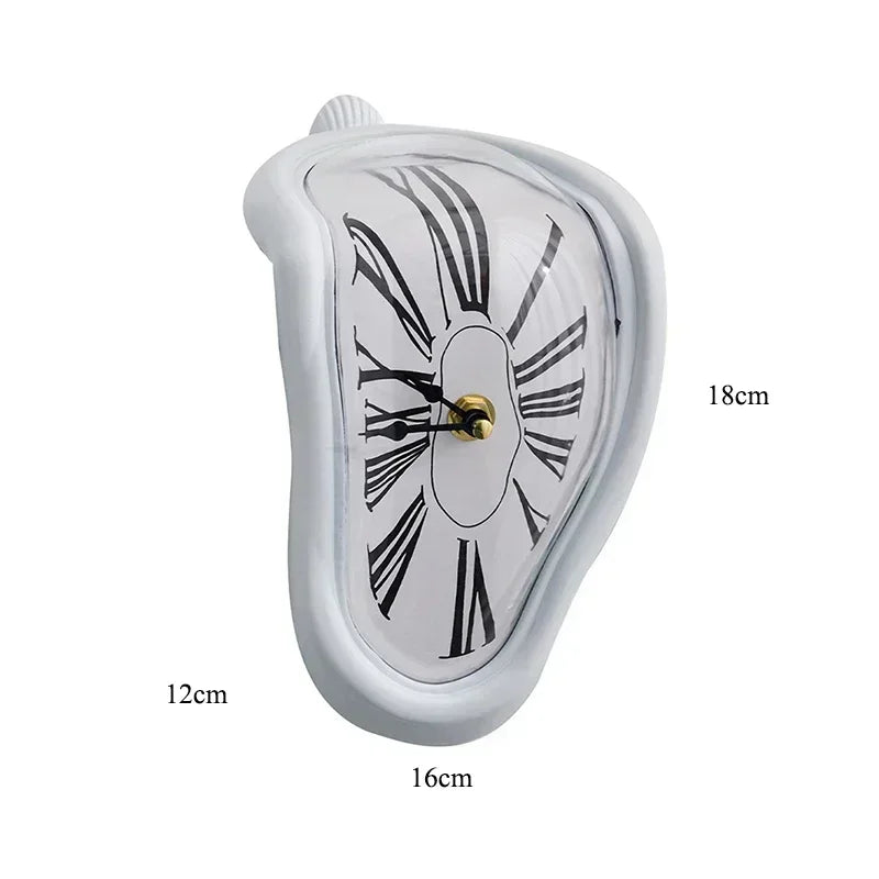Surrealist Melting Wall Clock Inspired by Salvador Dali - Unique Home and Garden Decor Gift