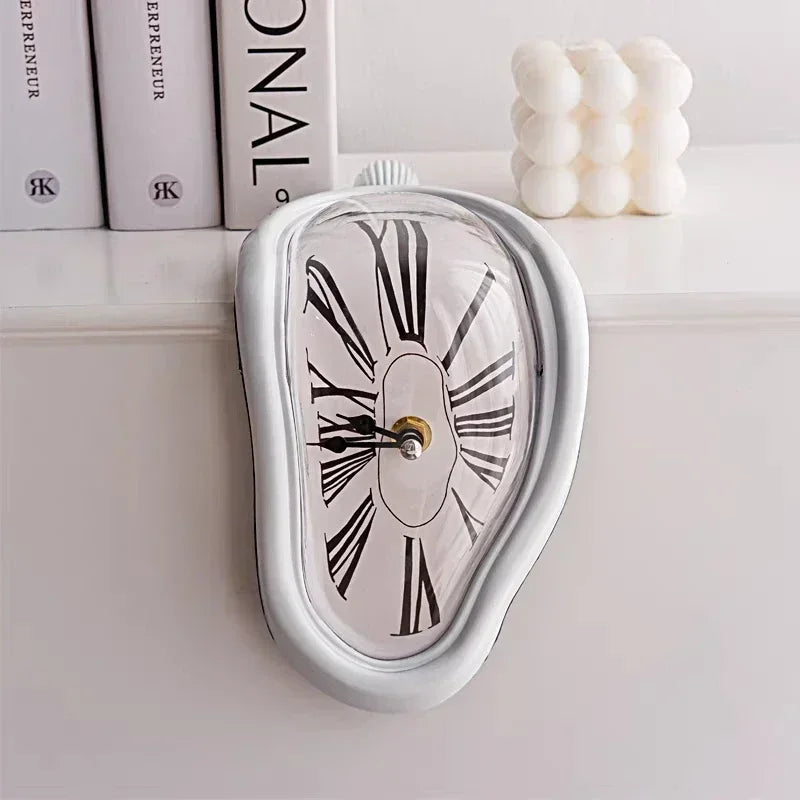 Surrealist Melting Wall Clock Inspired by Salvador Dali - Unique Home and Garden Decor Gift