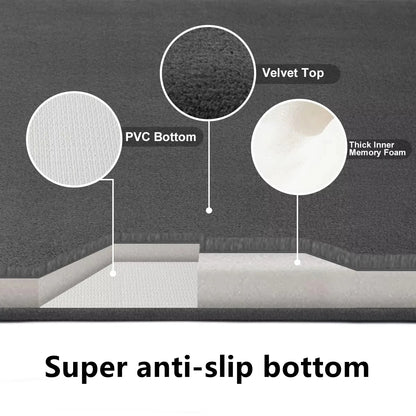 Absorbent Floor Mat Non Slip Bath Mat anti Slip Coral Velvet Bathroom Floor Mat Door Mat Home Decoration