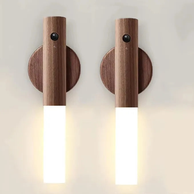 Intelligent Wooden Magnetic Suction Lamp LED Charging Night Light Human Body Sensing Light