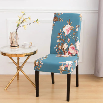 chair Cover Printed Dining Chair Covers Stretchable Washable Kitchen Chair Covers Decoration