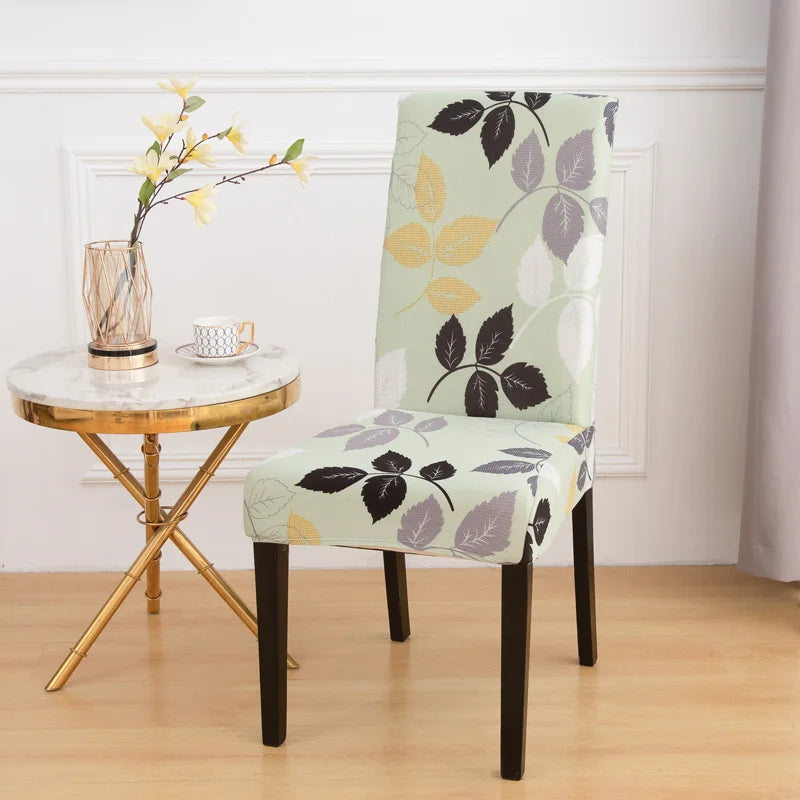 chair Cover Printed Dining Chair Covers Stretchable Washable Kitchen Chair Covers Decoration