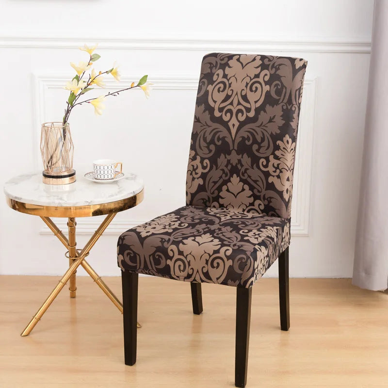 chair Cover Printed Dining Chair Covers Stretchable Washable Kitchen Chair Covers Decoration