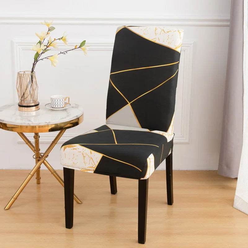 chair Cover Printed Dining Chair Covers Stretchable Washable Kitchen Chair Covers Decoration