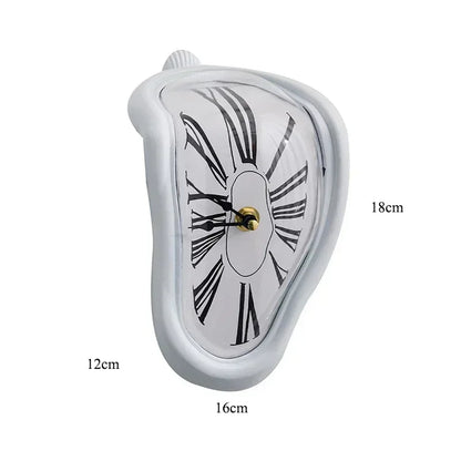 Surrealist Melting Wall Clock Inspired by Salvador Dali - Unique Home and Garden Decor Gift
