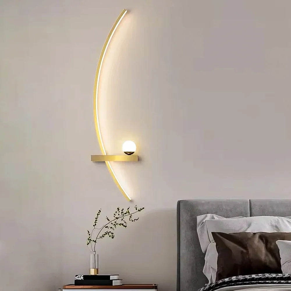 Modern LED Wall Lamps Minimalist Stripes Wall Sconce Decorative 