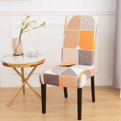 chair Cover Printed Dining Chair Covers Stretchable Washable Kitchen Chair Covers Decoration