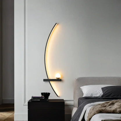 Modern LED Wall Lamps Minimalist Stripes Wall Sconce Decorative 