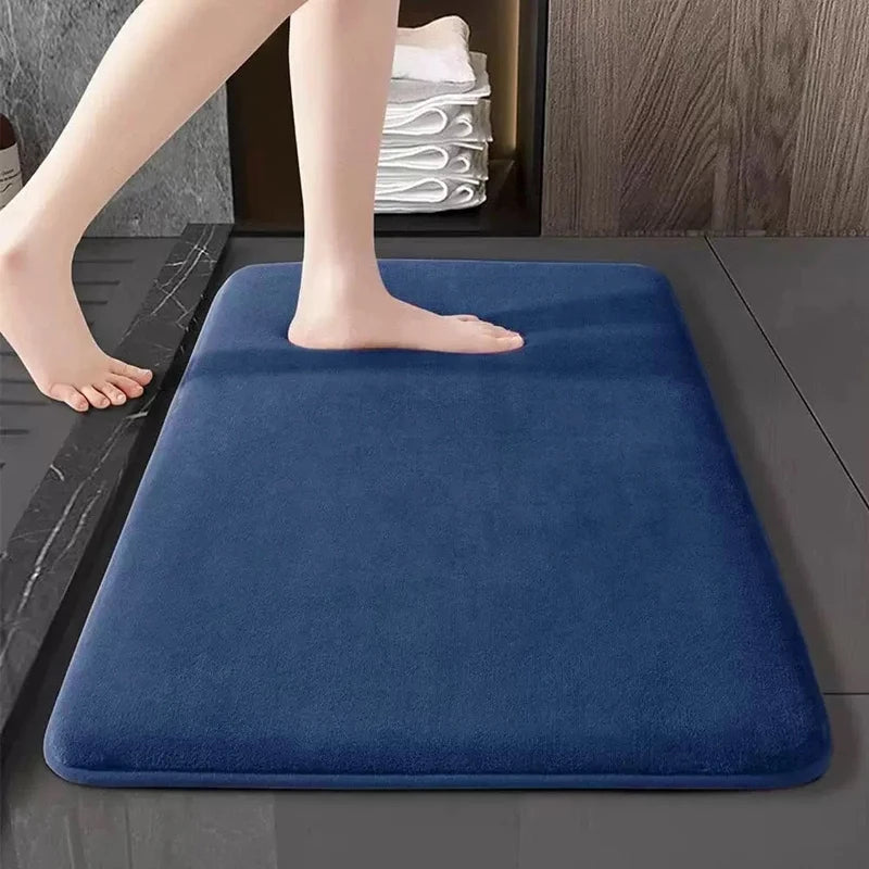 Absorbent Floor Mat Non Slip Bath Mat anti Slip Coral Velvet Bathroom Floor Mat Door Mat Home Decoration