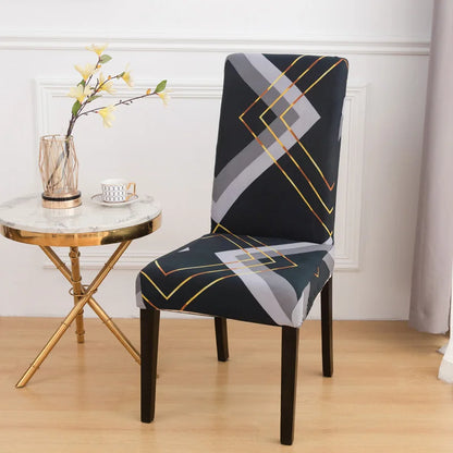 chair Cover Printed Dining Chair Covers Stretchable Washable Kitchen Chair Covers Decoration