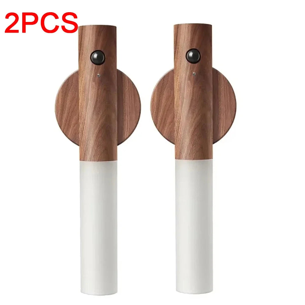 Intelligent Wooden Magnetic Suction Lamp LED Charging Night Light Human Body Sensing Light