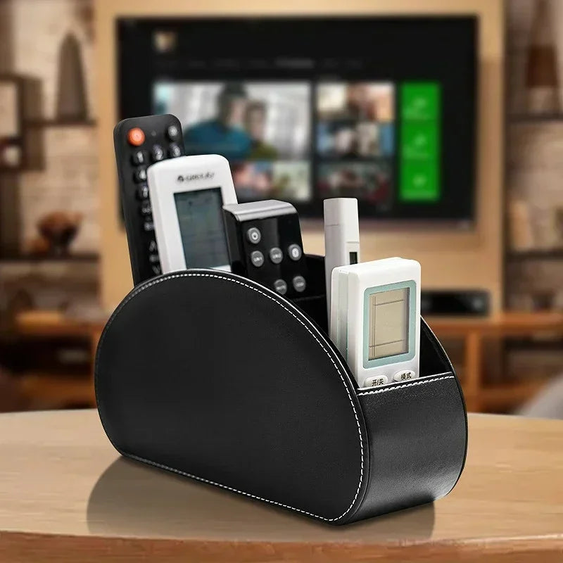 Remote Control Holder with 5 Compartments Remote Control Box for Desktop Storage Media Player Heater Controllers