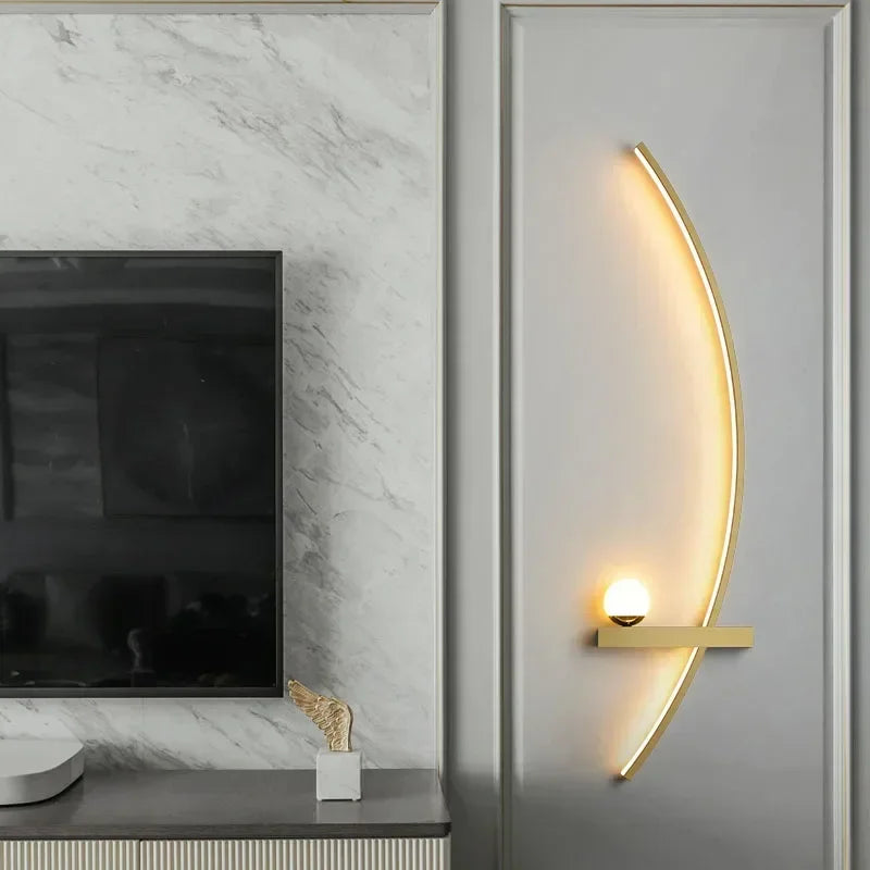 Modern LED Wall Lamps Minimalist Stripes Wall Sconce Decorative 