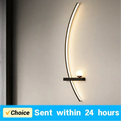Modern LED Wall Lamps Minimalist Stripes Wall Sconce Decorative 