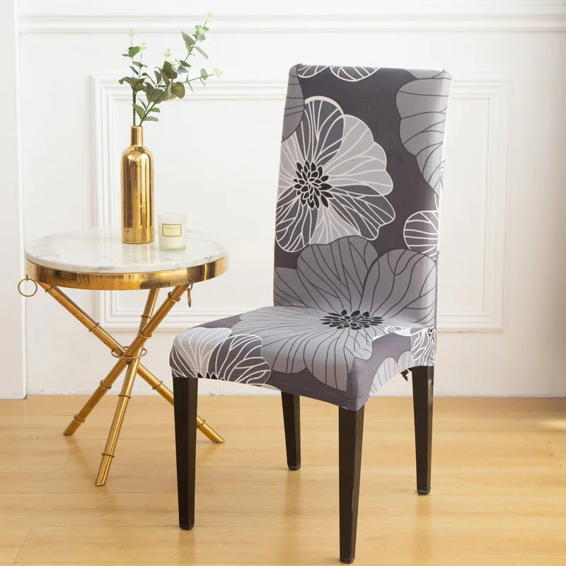 chair Cover Printed Dining Chair Covers Stretchable Washable Kitchen Chair Covers Decoration
