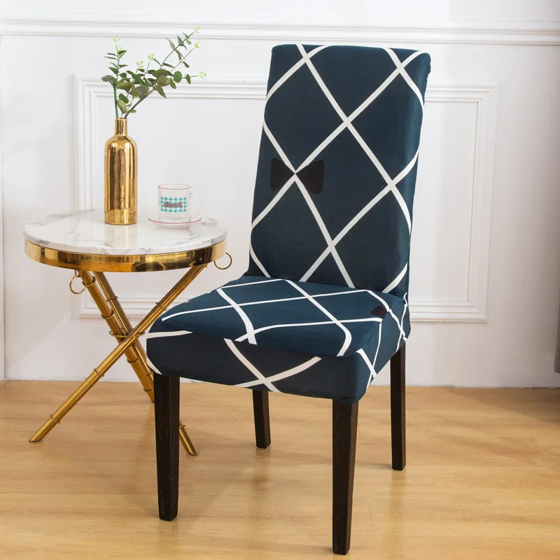 chair Cover Printed Dining Chair Covers Stretchable Washable Kitchen Chair Covers Decoration