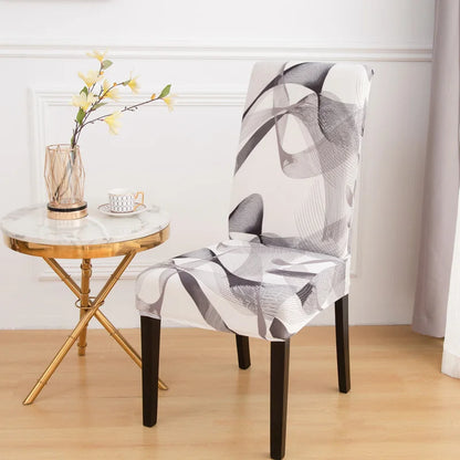 chair Cover Printed Dining Chair Covers Stretchable Washable Kitchen Chair Covers Decoration