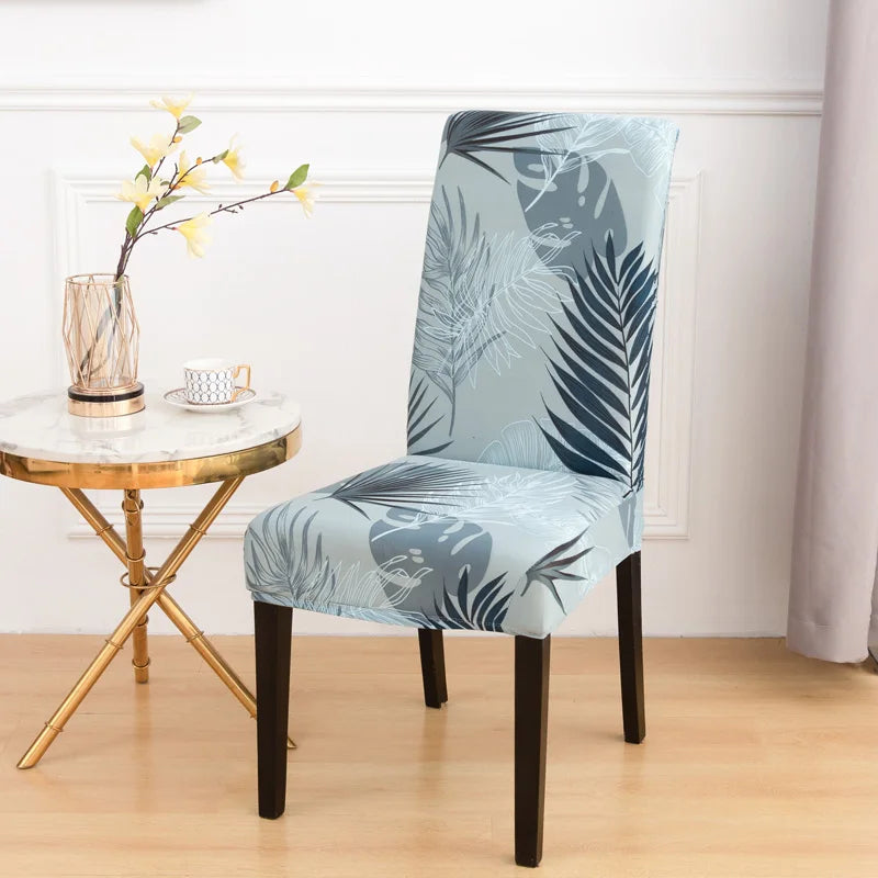 chair Cover Printed Dining Chair Covers Stretchable Washable Kitchen Chair Covers Decoration