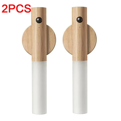 Intelligent Wooden Magnetic Suction Lamp LED Charging Night Light Human Body Sensing Light